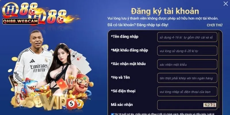 Đăng Ký QH88 Ngay Hôm Nay - Nhận Ngay Khuyến Mãi Khổng Lồ 2 Cách Đăng Ký QH88